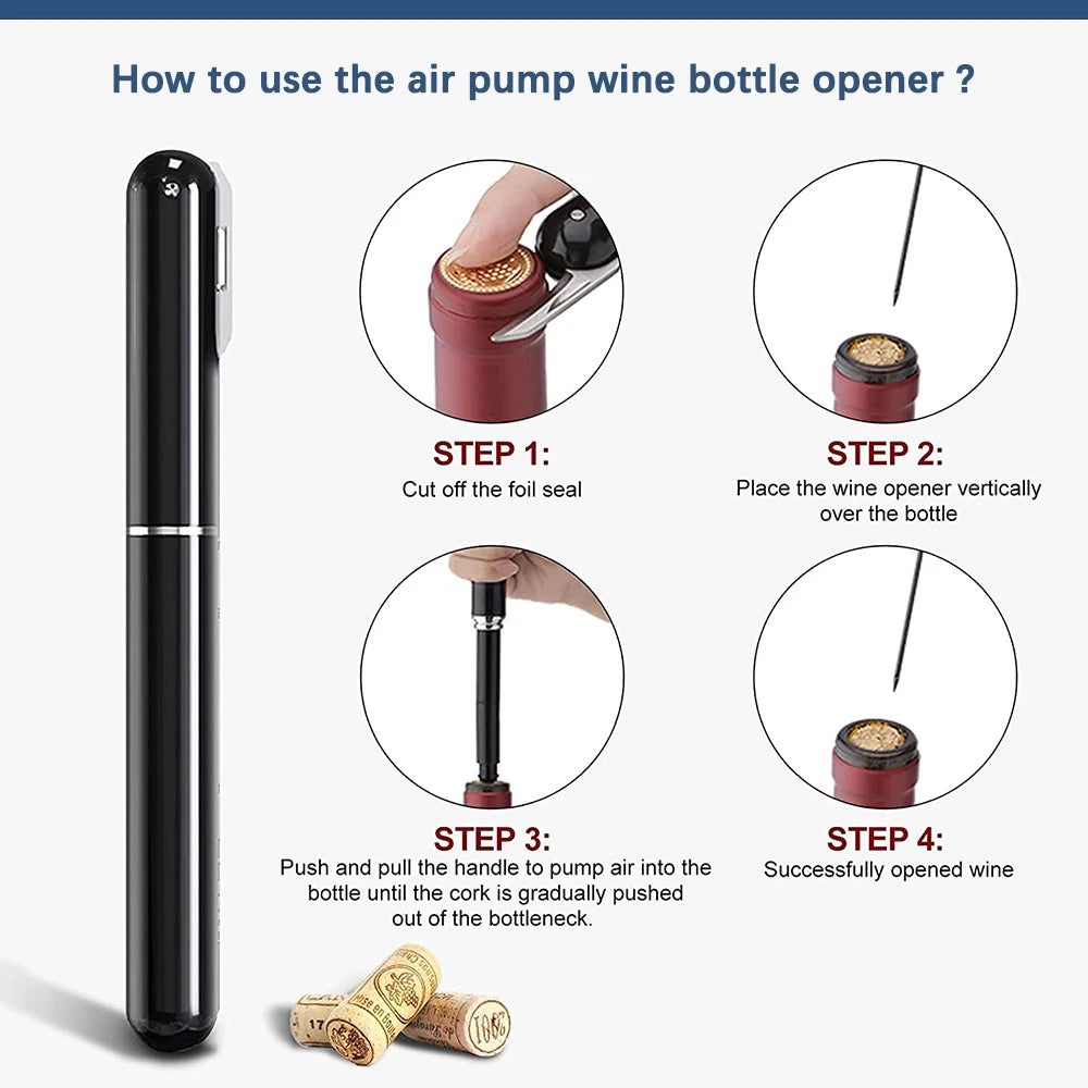 Air Pressure Wine Opener