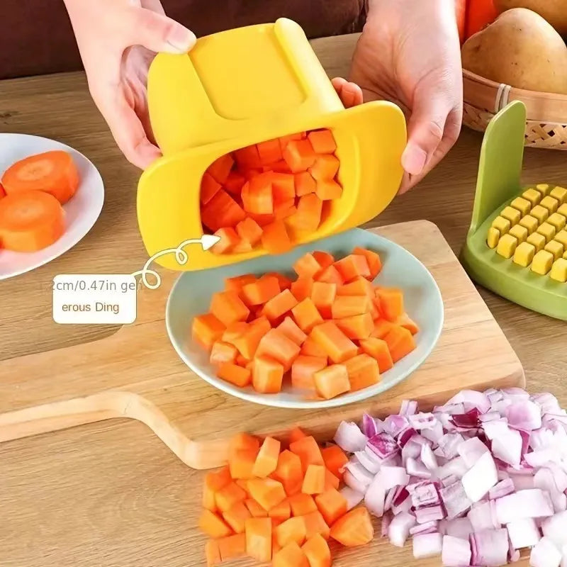 2-in-1 Vegetable Chopper Dicing & Slitting