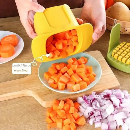 2-in-1 Vegetable Chopper Dicing & Slitting