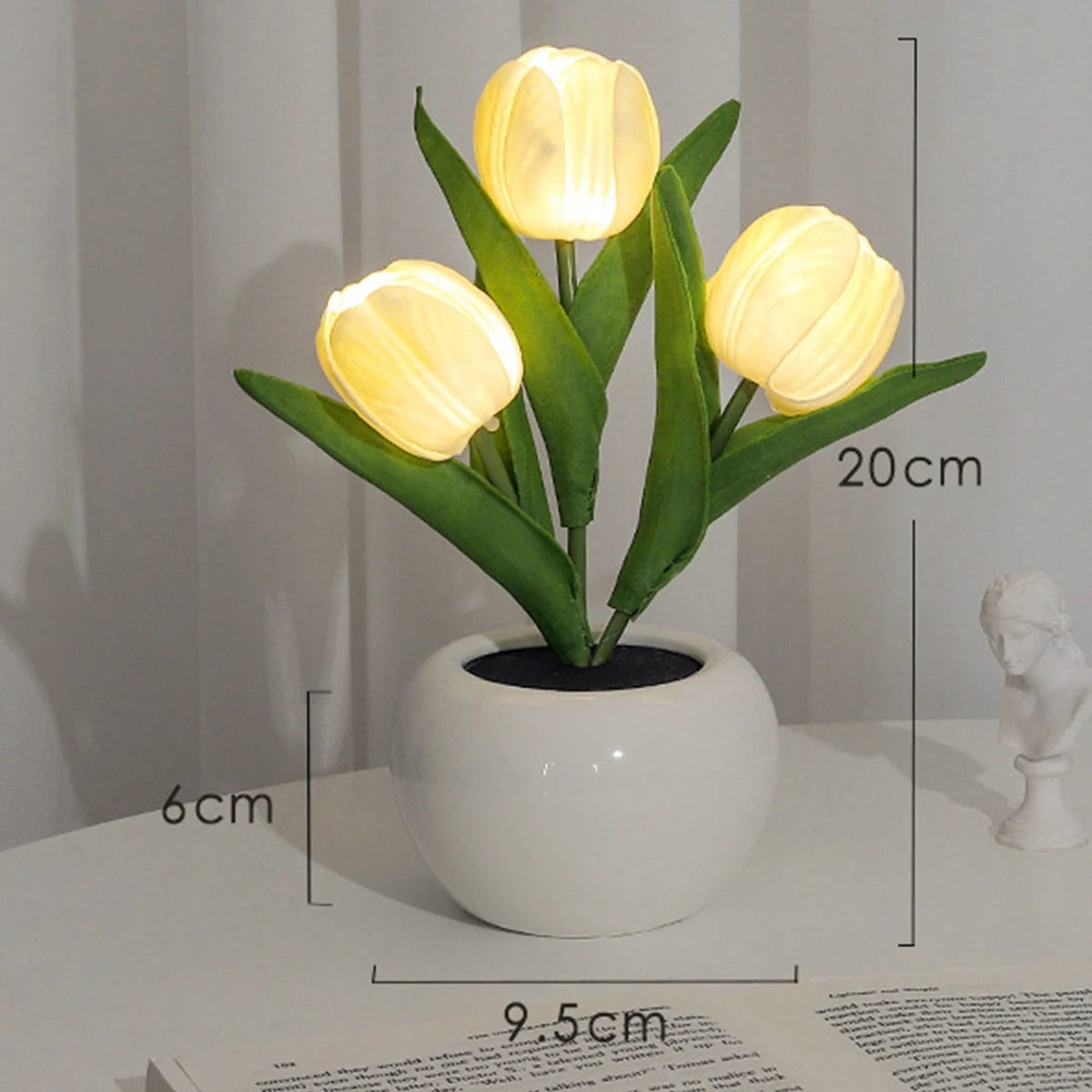 Tulip Night Light with Vase